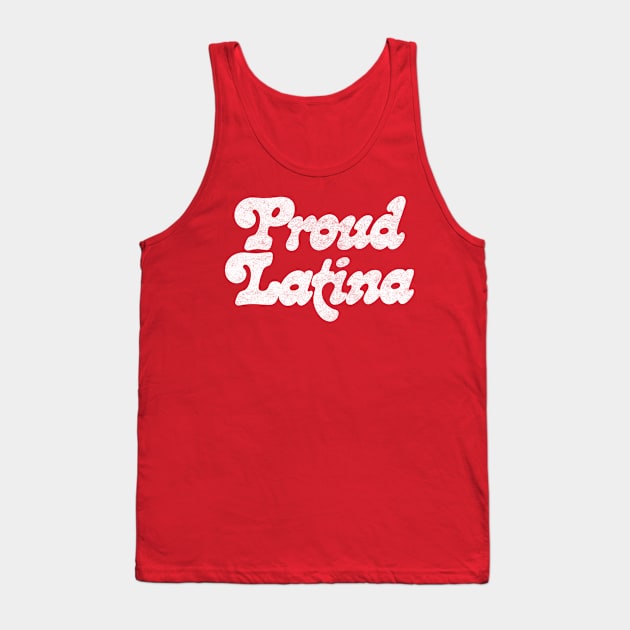 PROUD LATINA / Original Retro Style Design Tank Top by DankFutura